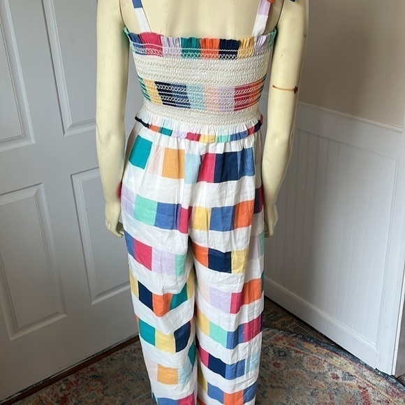 NWT Anthropologie Corey Lynn Calter Nikki Wide Leg Jumpsuit Geometric Square M - Picture 5 of 16